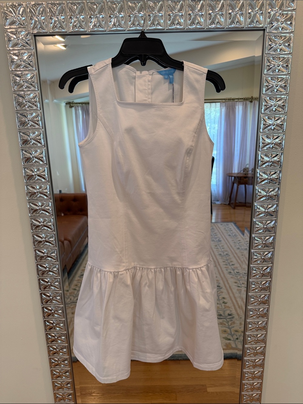 NWT Draper James White Sleeveless Mini Dress